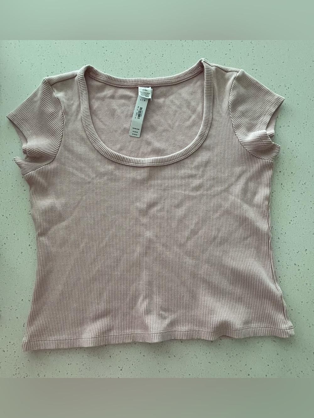 Victoria’s Secret PINK Vintage Ribbed Scoop Tee.